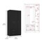 Tuhome Austral 3 Door Armoire with Drawers, Shelves, and Hanging Rod, Black CLW3932 - alternate 5